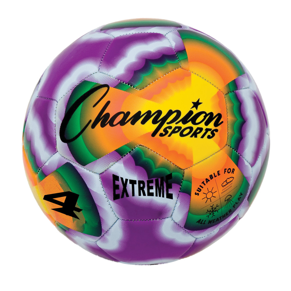 Champion Sports Extreme Tiedye Soccer Ball, Size 4, Multicolor MPN:CHSEXTD4
