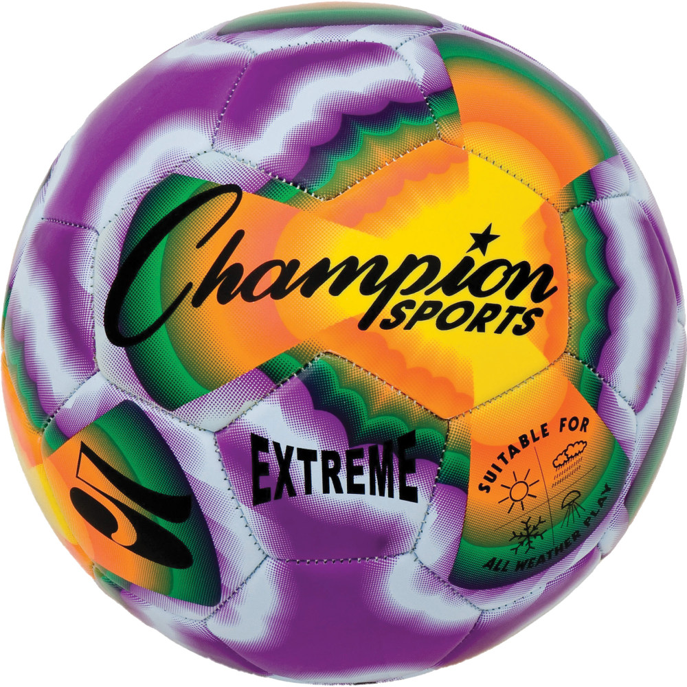 Champion Sports Extreme Tiedye Soccer Ball, Size 5, Multicolor MPN:CHSEXTD5