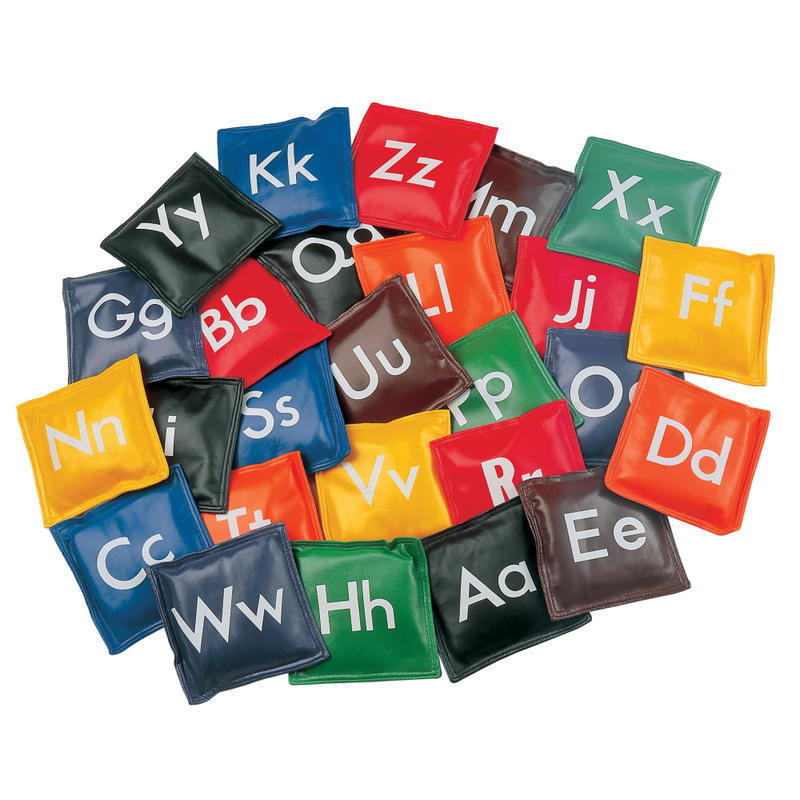 Champion Sports Letter Bean Bags, 5in x 5in, Assorted Colors, Pack Of 26 MPN:CHSAB55