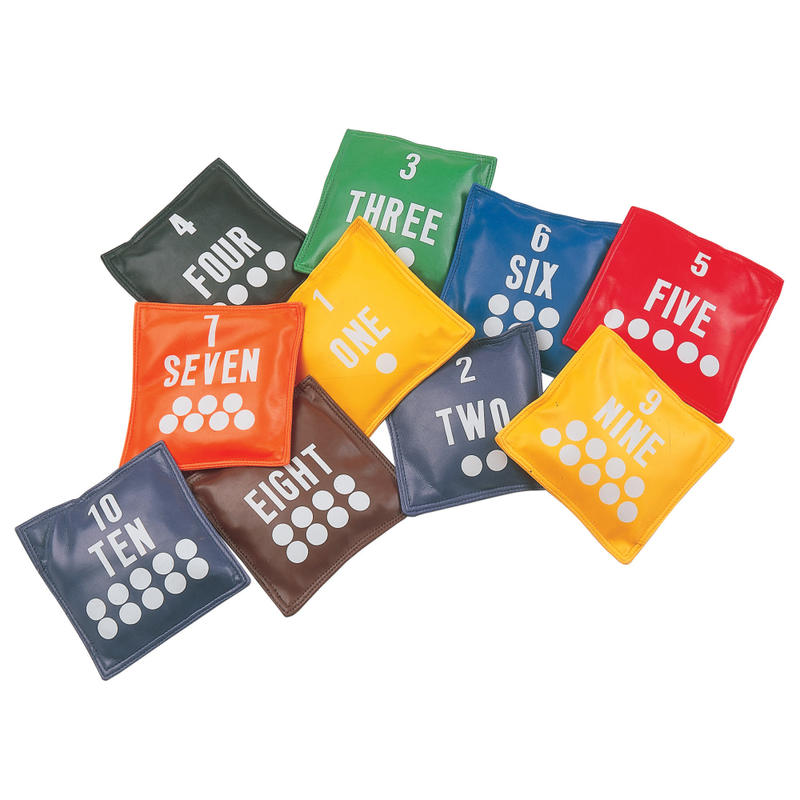 Champion Sports Vinyl Number Bean Bags, 5in, Pack Of 10 MPN:CHSNB55