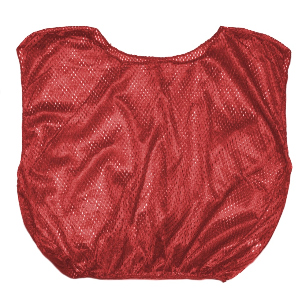 Champion Sports Practice Scrimmage Vests, Adult, Red, Pack Of 12 Vests MPN:CHSSVMRD