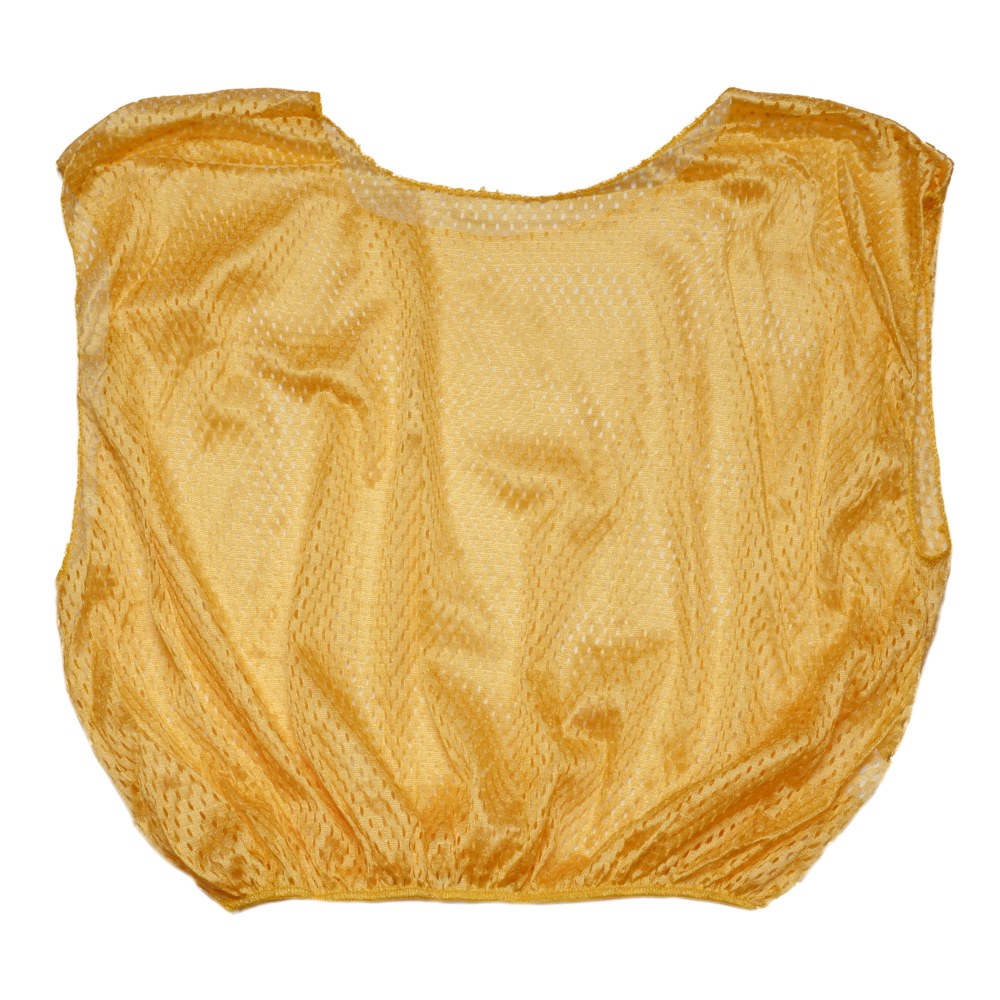 Champion Sports Practice Scrimmage Vests, Youth, Gold, Pack Of 12 Vests MPN:CHSSVYGD