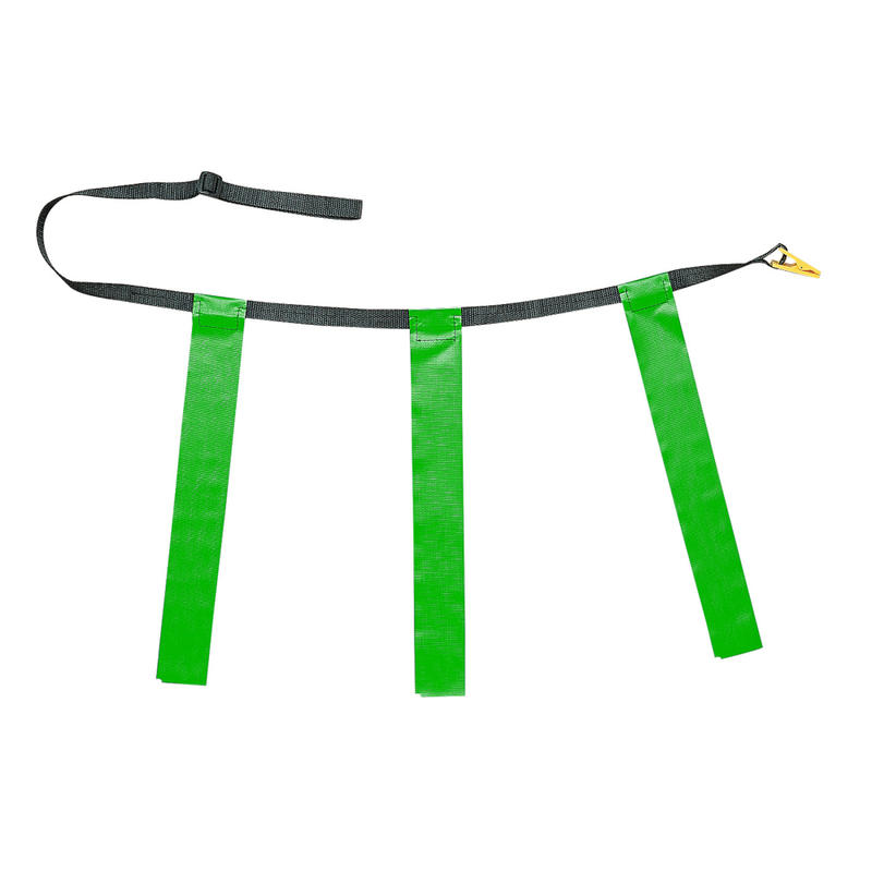 Champion Sports Adult Triple Flag Football Belts, Green/Yellow, Pack Of 12 MPN:CHSTFFAGN