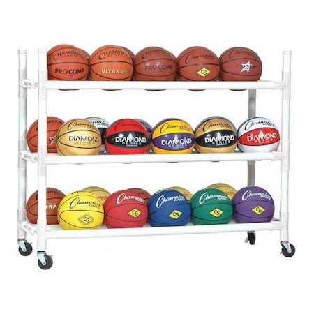 Heavy Duty Storage Cart, In/Out, 30 Ball MPN:30CART