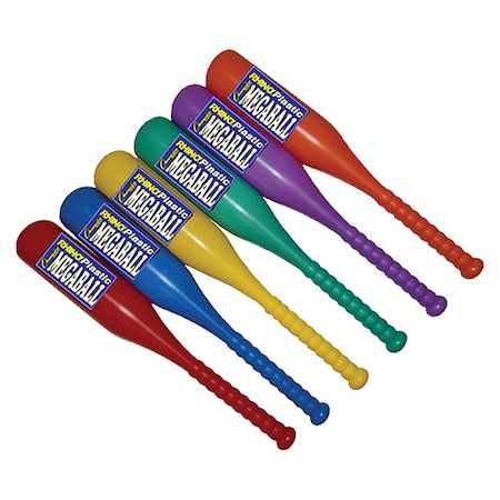 Plastic Bat Set, PK 6 MPN:bb27set