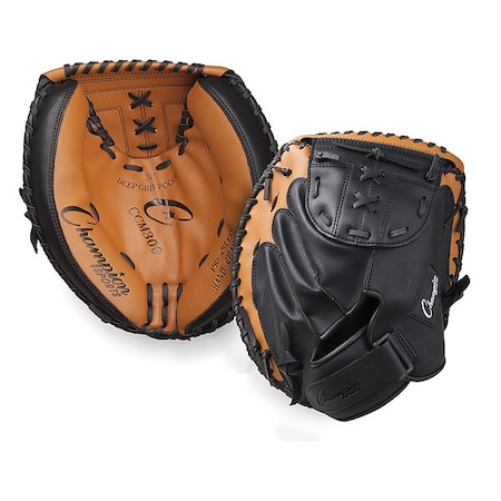 Catcher's Mitt, Synthetic, Black; Brown MPN:ccm300