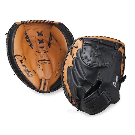 Catcher's Mitt, Synthetic, Black; Brown MPN:ccm400