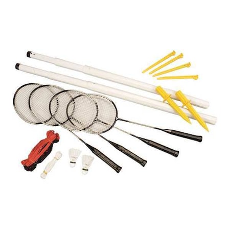 Badminton Set, 4 Rackets, Net, Case MPN:DBSET