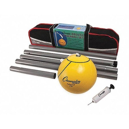Deluxe TetherBall Set, Ball, Pump, Pole MPN:DTBSET