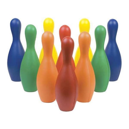 Rhino Skin Foam Bowling Pin Set, PK12 MPN:FBPINSETCLR
