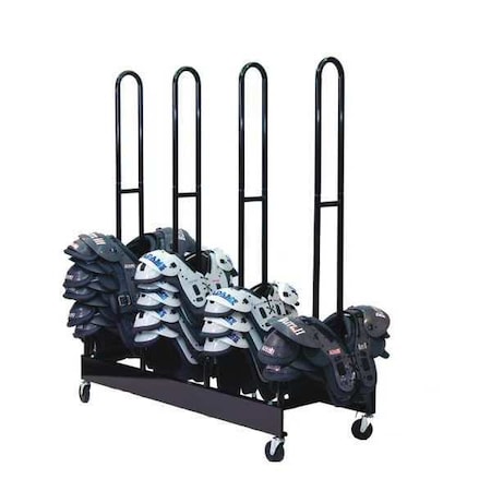 Four Stack Shoulder Pad Rack, 60-80 Pads MPN:FBSPR4