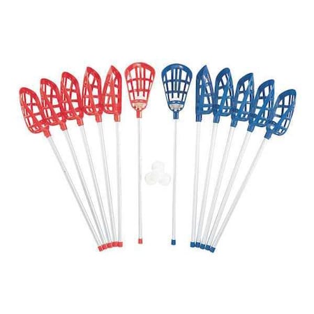 Soft Lacrosse Set, 12 Sticks, 6 Balls, PK18 MPN:LAXSR
