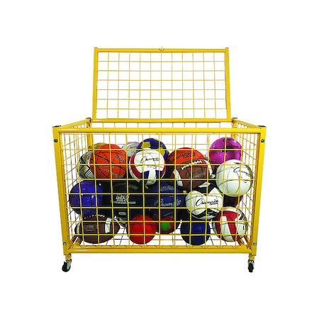 Game Ball Locker, 42 in.Lx24 in.W, Yellow MPN:LRCL