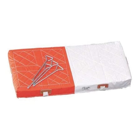 Double First Base, 15 in W, Orange; White MPN:M155