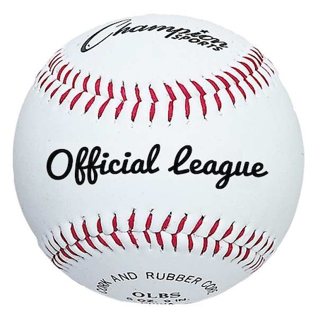 Baseball, Size 9, Syntex Leather Cover, PK12 MPN:OLBS