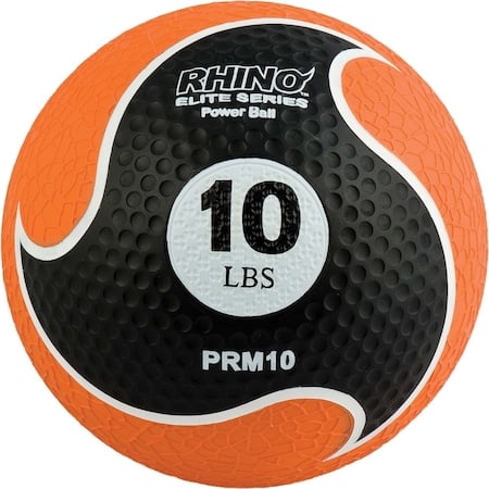 Rhino Elite Medicine Ball, 10lb, Orange MPN:PRM10