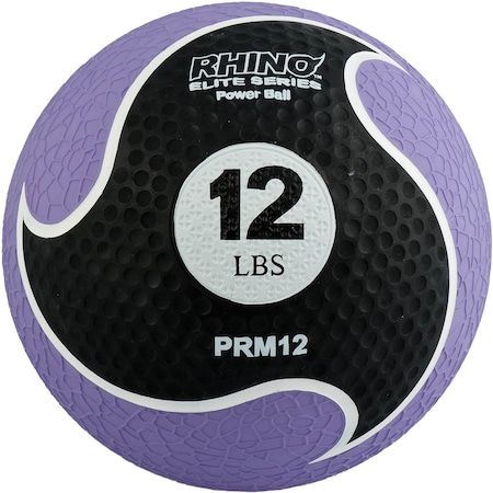 Rhino Elite Medicine Ball, 12lb, Purple MPN:PRM12