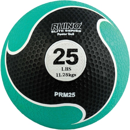 Rhino Elite Medicine Ball, 25lb, Green MPN:PRM25