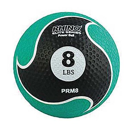 Rhino Elite Medicine Ball, 8lb, Green MPN:PRM8