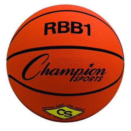 Official Size Pro Rubber Basketball, Size 7 MPN:RBB1