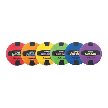 Rhino Skin Softeeze VolleyBall, 6 Crs, PK6 MPN:RS2SET