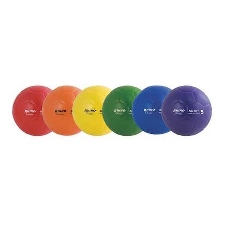 Rhino Skin Low/Bounce Soccer Ball Set, Mutil Color, Size 5, PK6 MPN:RS76SET