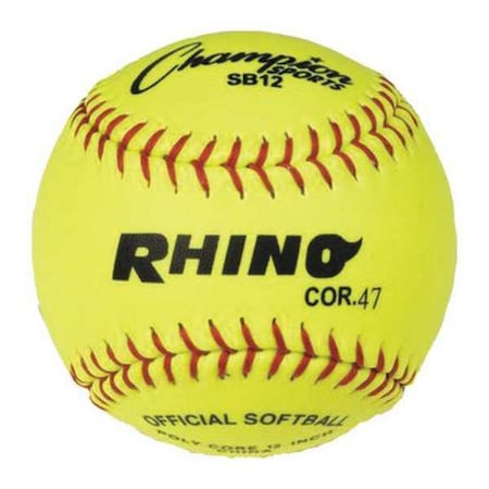 Softball, Size 12, Syntex Lea Cover, PK12 MPN:SB12