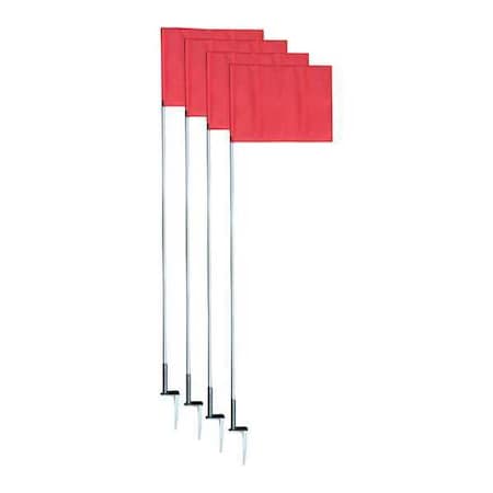 Slim Line Soccer Corner Flags Set, PK4 MPN:SCF5