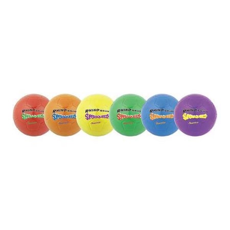 Rhino Skin Spr Squeeze Soccor Ball, PK6 MPN:SQSBSET