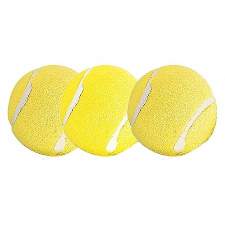 Tennis Ball Set, Yellow, 3 in Dia, PK3 MPN:TB3