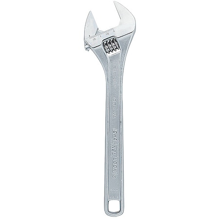 Adj. Wrench, Steel, Chrome Vanadium, 15