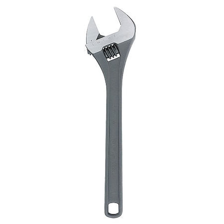 Adj. Wrench, Steel, Black Phosphate, 18