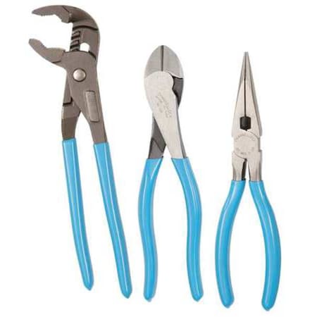 3 Piece Plier Set Dipped Handle MPN:GLS-23