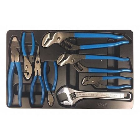 8 Piece Plier Set Dipped Handle MPN:GS-27