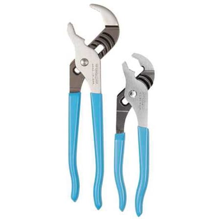 2 Piece Plastic Grip Tongue and Groove Plier Set Dipped Handle MPN:VJ-2