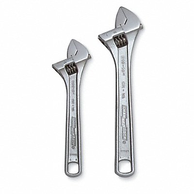 Adj. Wrench Set Steel Chrm 6-1/4 to 10 MPN:WS-2