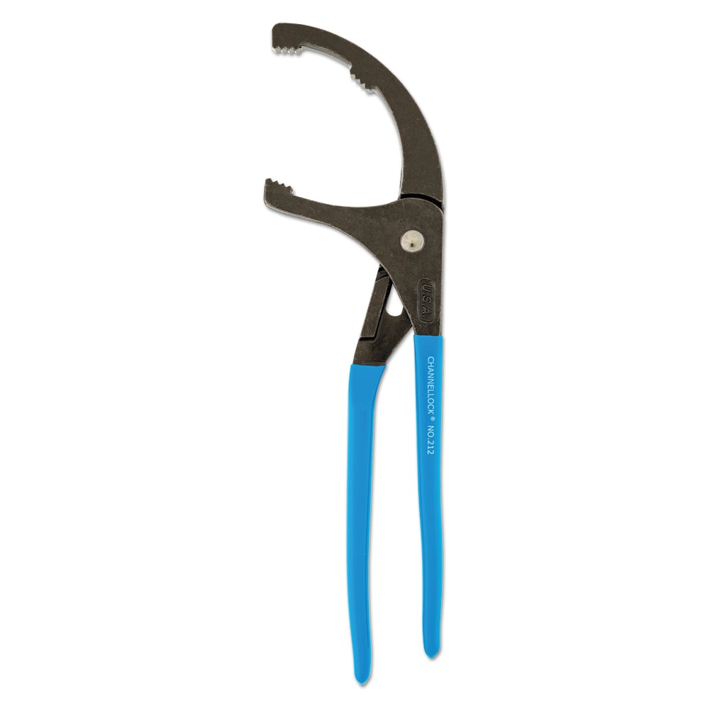 Channellock Oil Filter Plier, Curved Jaw, 12 in Long MPN:140-212-BULK