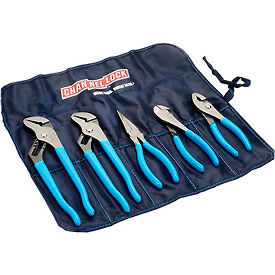 Channellock® Tool Roll 3 5 Piece Plier Set (Long Nose Slip Joint Diagonal Tongue & Groove) Tool Roll 3