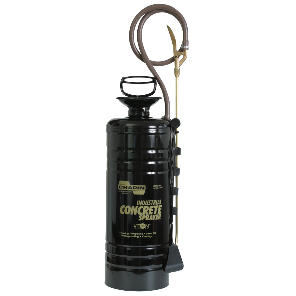 Chapin 3.5 gal Industrial Concrete Funnel Top Sprayer, Black, 24 in Wand, 48 in Hose MPN:139-1449