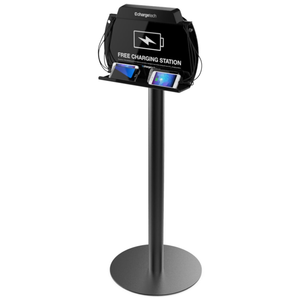 ChargeTech S9 Freestanding Phone Charging Station, Black, CT-300024 MPN:CT-300024