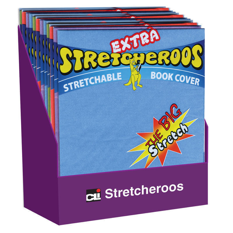 Charles Leonard Extra Stretcheroos Bookcovers, Assorted Colors, Set Of 36 Bookcovers MPN:CHL34516ST