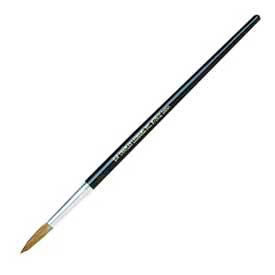 CLI® Round Camel Hair Paint Brushes No. 12 Aluminum Ferrule Wood Handle 12/Pack 73512