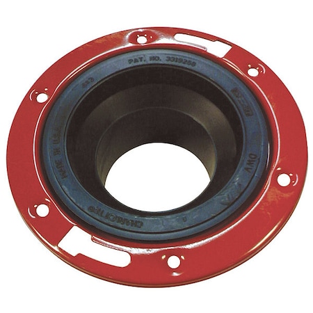 Closet Flange, 4 In, ABS, Spigot Connection MPN:1WHR7