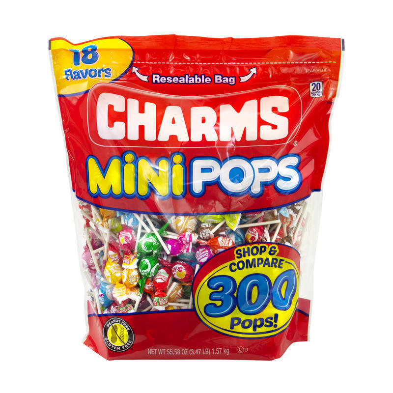 Charms Mini Pops, 3.47-Lb Bag, Assorted Flavors, Bag Of 300 MPN:209-02010