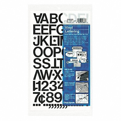 Letters Vinyl Helvetica 1 Black PK88 MPN:01030