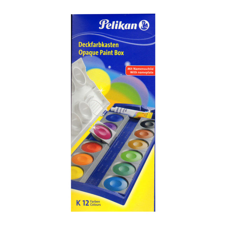 Pelikan Opaque Paint Box, 12 Pans MPN:720854