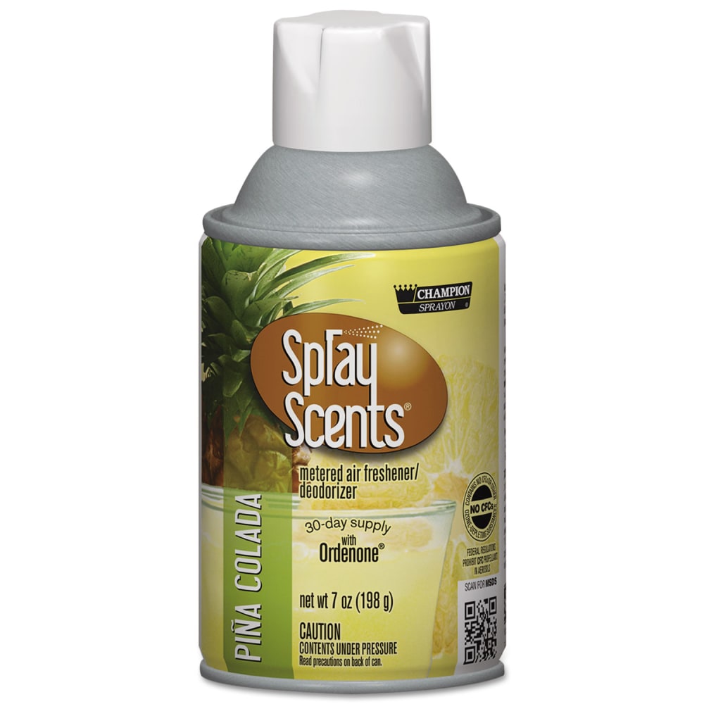 Chase Products Champion Sprayon SPRAYScents Metered Air Freshener Refill, Pina Colada, 7 oz Aerosol Spray, 12/Carton MPN:CHA 5180