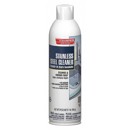 Aerosol Stainless Steel Cleaner Oil, PK12 MPN:438-5197