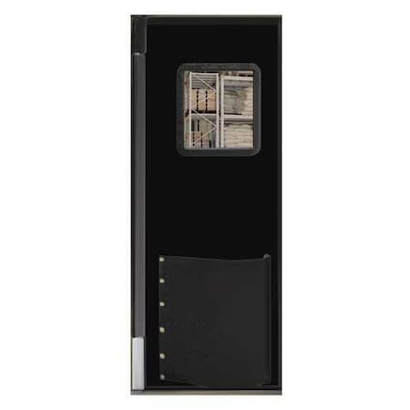 Swinging Door, 7 x 3ft, Black, Polyethylene MPN:3684R25BLA