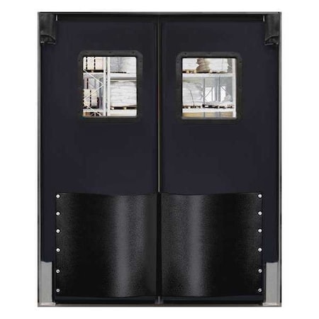 Swinging Dr, 7x5ft, Black, Polyethylene, PR MPN:6084RD25BLA